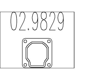 Těsnění, výfuková trubka MTS 02.9829