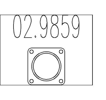 Těsnění, výfuková trubka MTS 02.9859