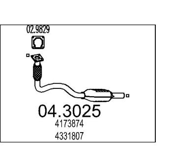 Katalyzátor MTS 04.3025