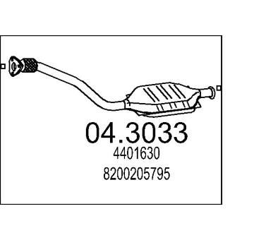 Katalyzátor MTS 04.3033