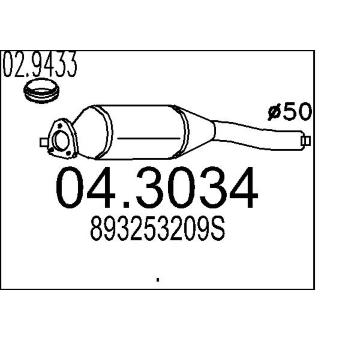 Katalyzátor MTS 04.3034