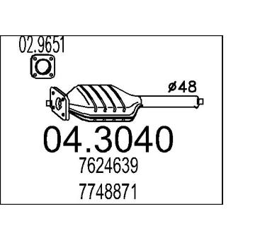 Katalyzátor MTS 04.3040