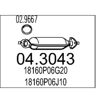 Katalyzátor MTS 04.3043