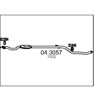 Katalyzátor MTS 04.3057