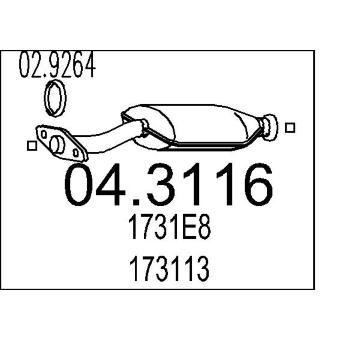 Katalyzátor MTS 04.3116