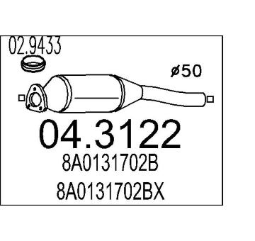 Katalyzátor MTS 04.3122