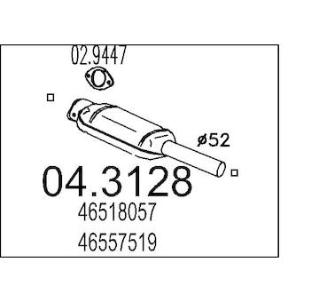 Katalyzátor MTS 04.3128