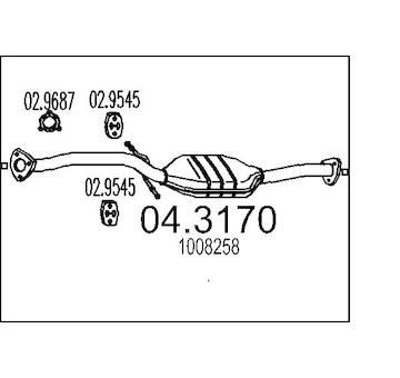 Katalyzátor MTS 04.3170