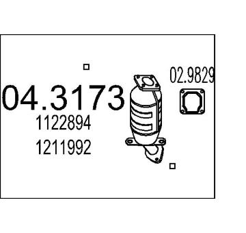 Katalyzátor MTS 04.3173