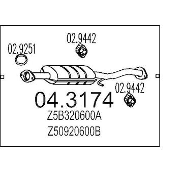 Katalyzátor MTS 04.3174