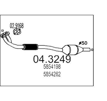 Katalyzátor MTS 04.3249