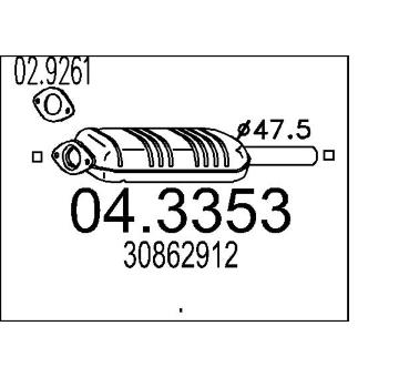 Katalyzátor MTS 04.3353