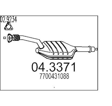 Katalyzátor MTS 04.3371
