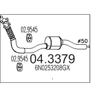 Katalyzátor MTS 04.3379