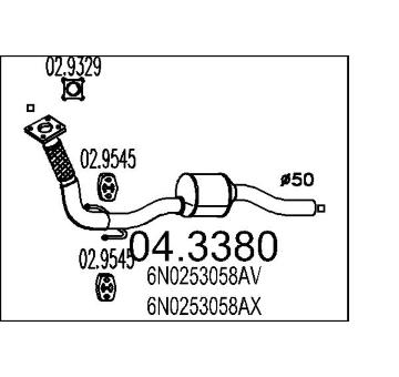 Katalyzátor MTS 04.3380