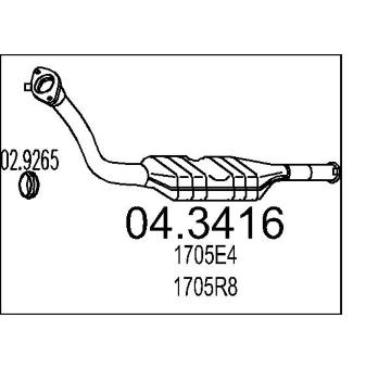 Katalyzátor MTS 04.3416