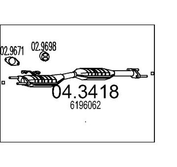 Katalyzátor MTS 04.3418
