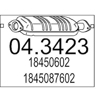 Katalyzátor MTS 04.3423
