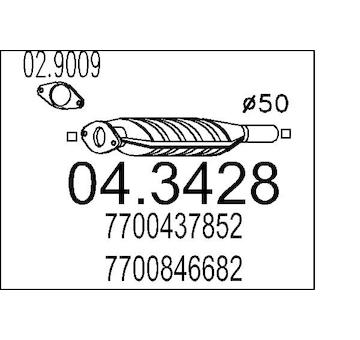 Katalyzátor MTS 04.3428