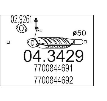 Katalyzátor MTS 04.3429
