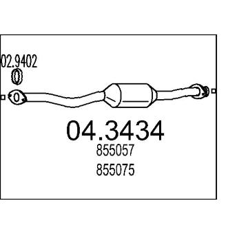 Katalyzátor MTS 04.3434