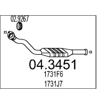 Katalyzátor MTS 04.3451