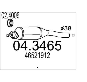 Katalyzátor MTS 04.3465