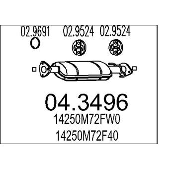 Katalyzátor MTS 04.3496