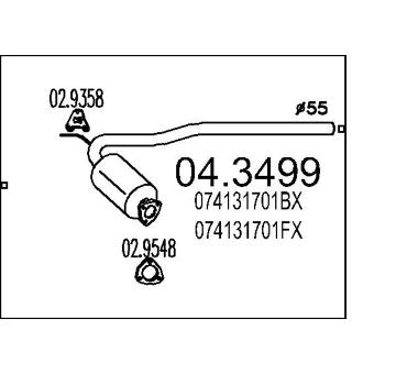 Katalyzátor MTS 04.3499