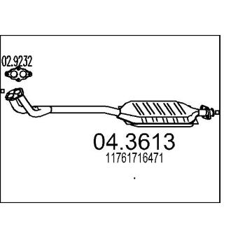 Katalyzátor MTS 04.3613