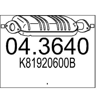 Katalyzátor MTS 04.3640