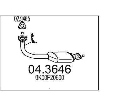 Katalyzátor MTS 04.3646