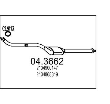 Katalyzátor MTS 04.3662