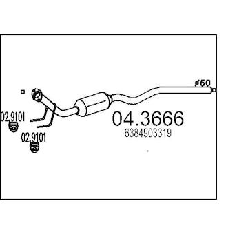 Katalyzátor MTS 04.3666