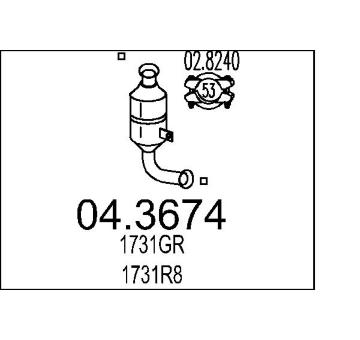 Katalyzátor MTS 04.3674