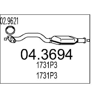 Katalyzátor MTS 04.3694