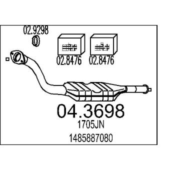 Katalyzátor MTS 04.3698