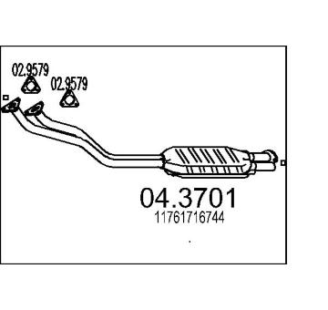 Katalyzátor MTS 04.3701