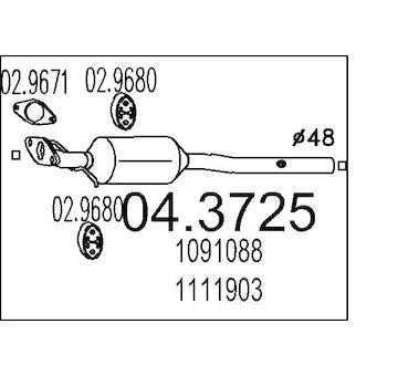 Katalyzátor MTS 04.3725