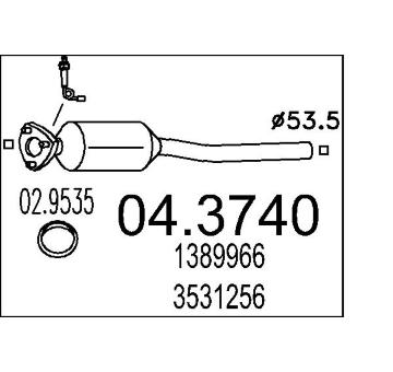 Katalyzátor MTS 04.3740