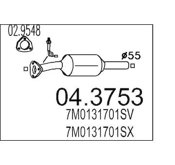 Katalyzátor MTS 04.3753