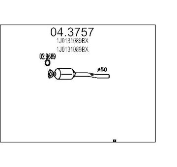 Katalyzátor MTS 04.3757