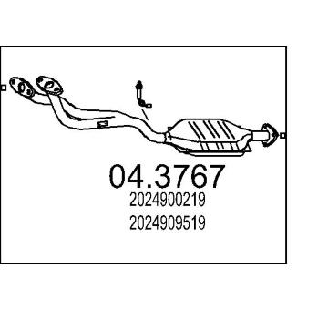 Katalyzátor MTS 04.3767