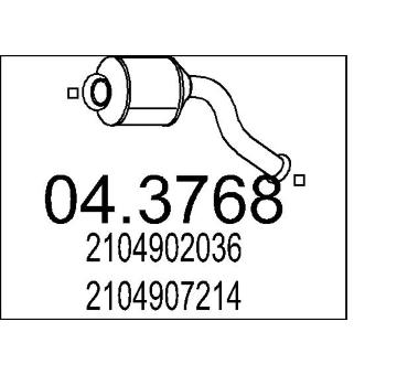 Katalyzátor MTS 04.3768