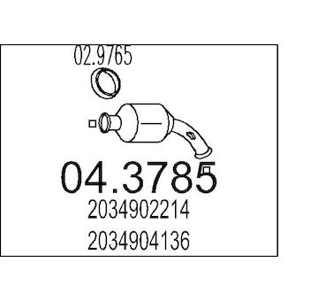 Katalyzátor MTS 04.3785