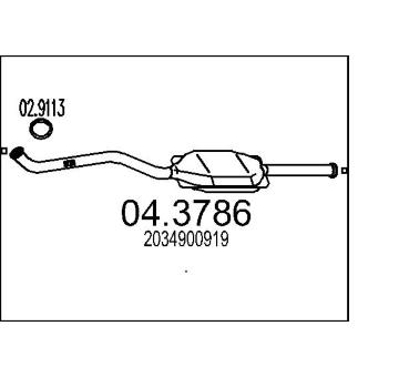 Katalyzátor MTS 04.3786