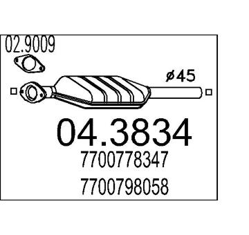 Katalyzátor MTS 04.3834