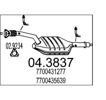 Katalyzátor MTS 04.3837