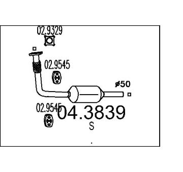Katalyzátor MTS 04.3839