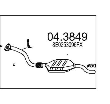 Katalyzátor MTS 04.3849
